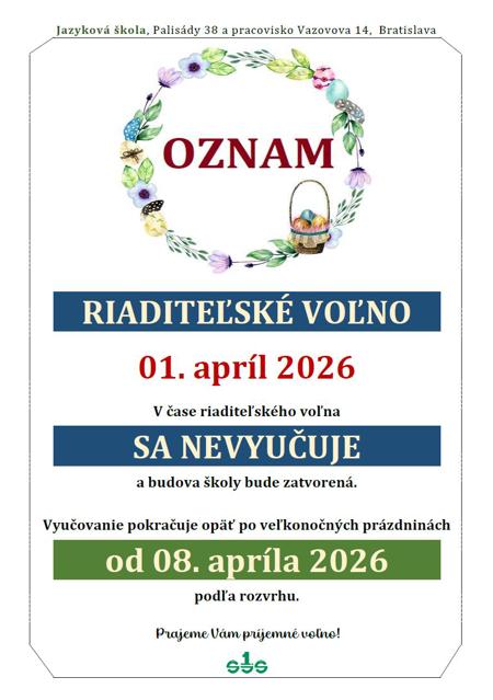 Riaditeľské voľno