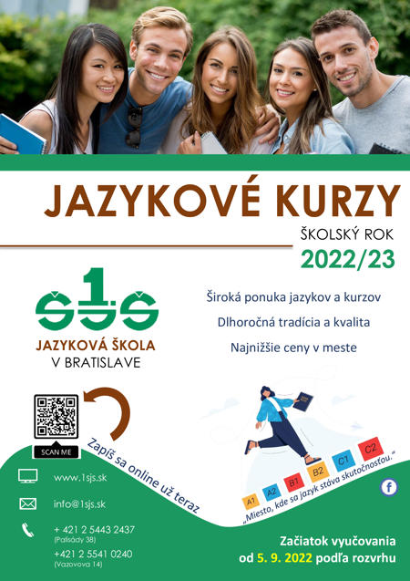 Jazykové kurzy - školský rok 2022/23
