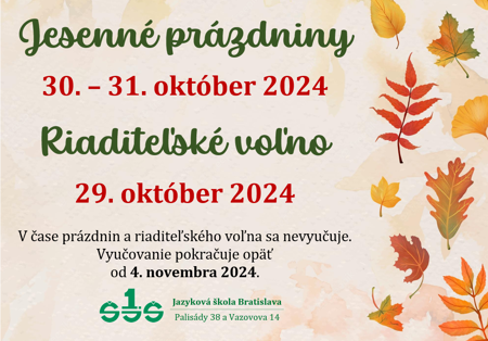 Jesenné prázdniny